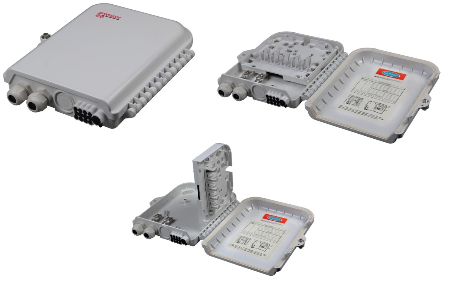 Fsai Box Telecom FTTH distribution boxes 4, 8, 16, 24, 36 or 48 ports - Premium-Line