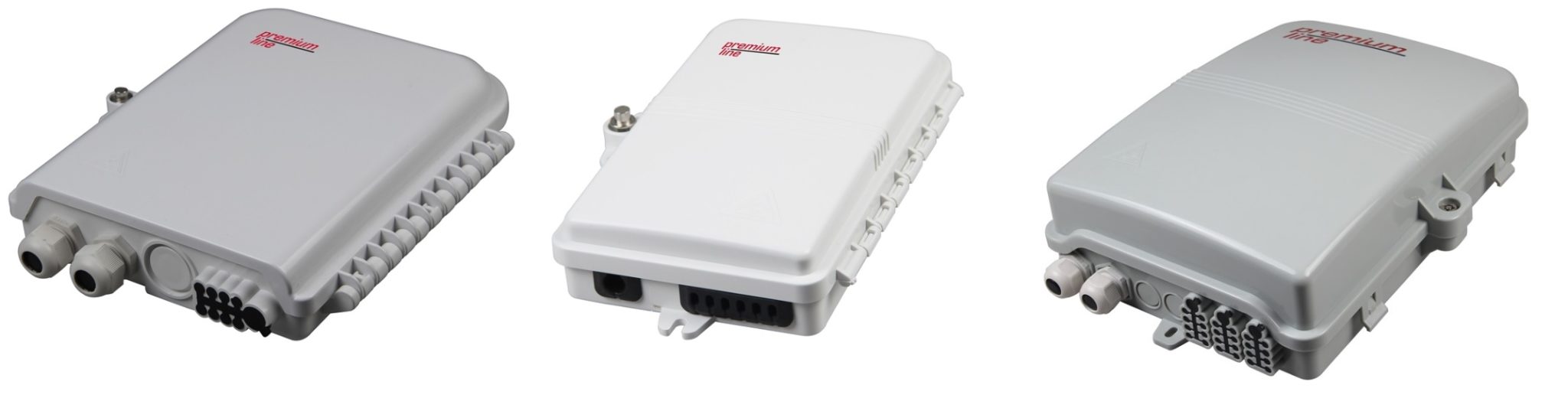 FTTH distribution boxes 4, 8, 16, 24, 36 or 48 ports PremiumLine