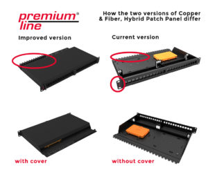 Improved version of Copper & Fiber, Hybrid Patch Panel 